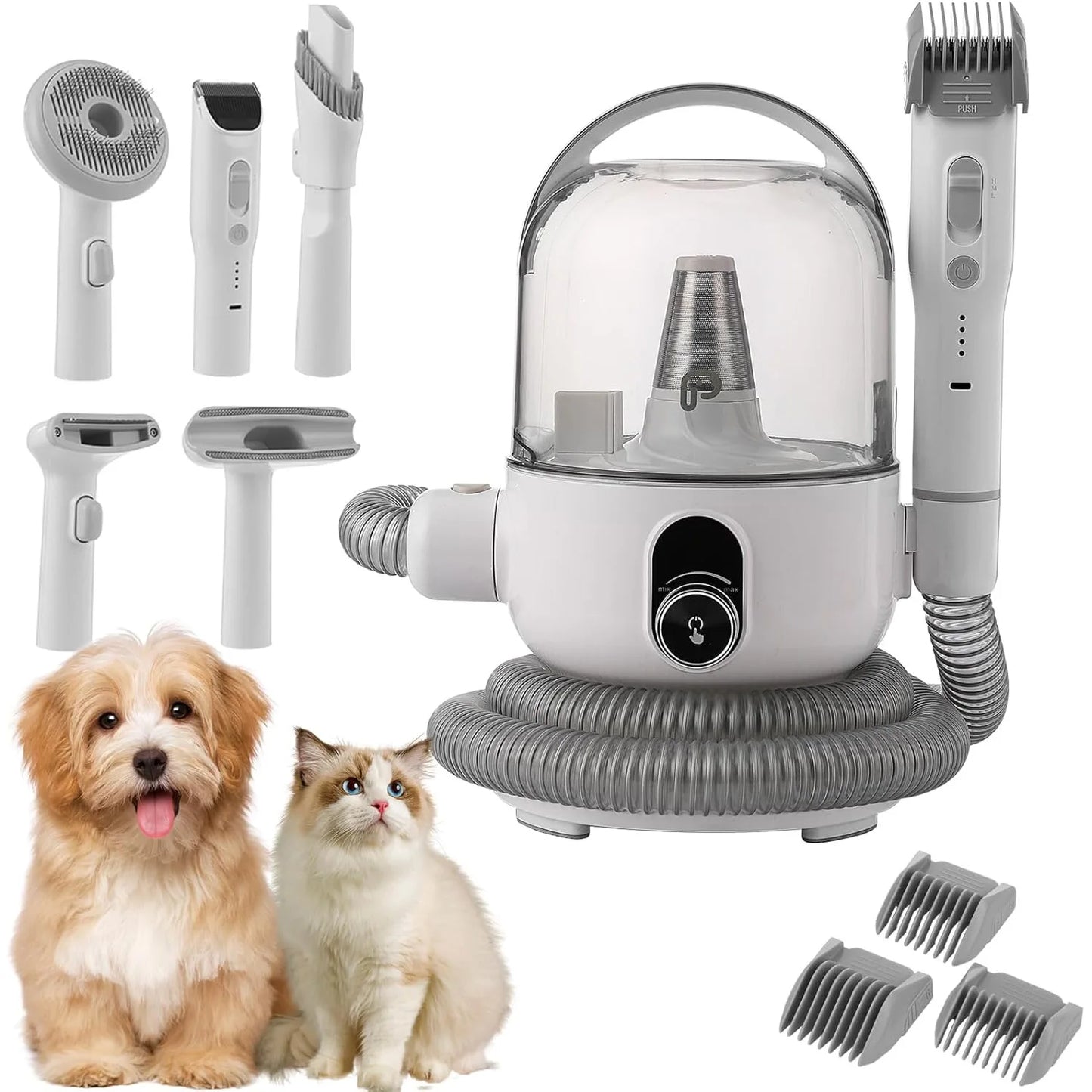 DishyKooker Pet Grooming Kit With Quiet Vacuum And Tools