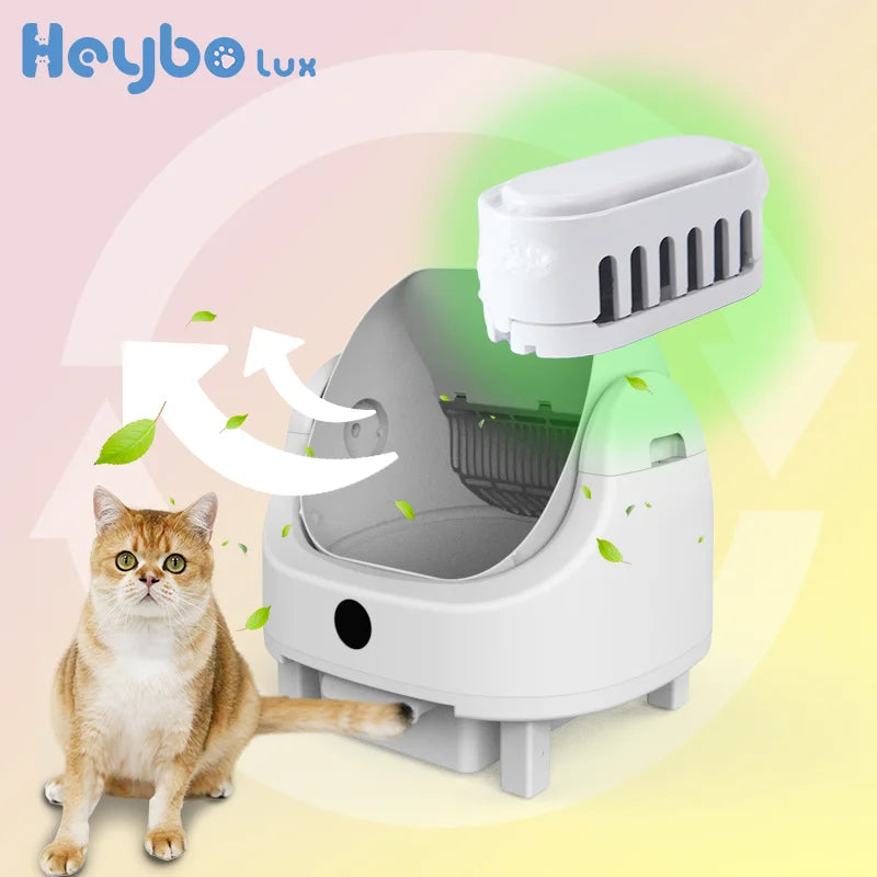 Self Cleaning Cat Litter Box With Automatic Odor Control