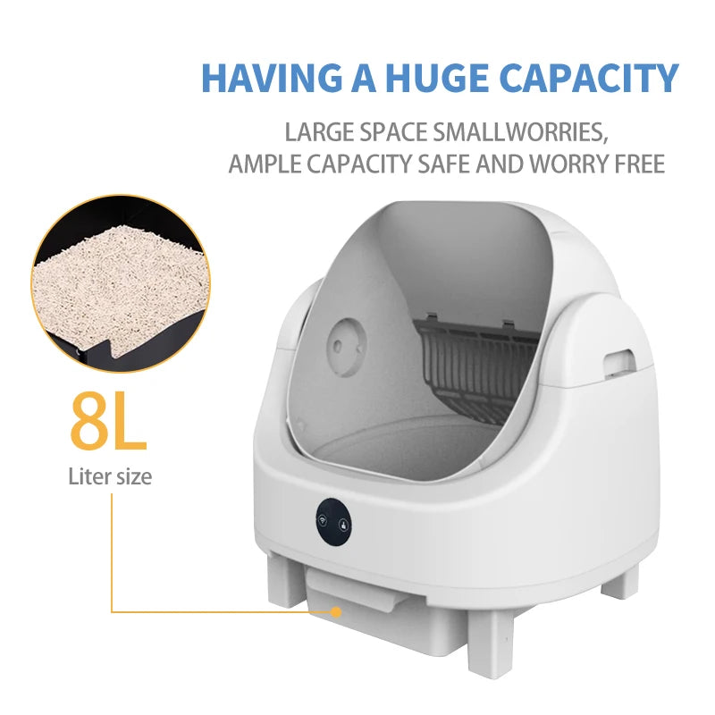 Heybo Auto Cat Litter Box With Self Cleaning Odor Control