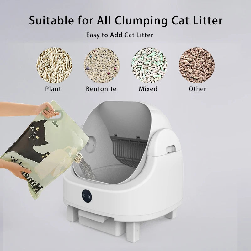 Heybo Auto Cat Litter Box With Self Cleaning Odor Control