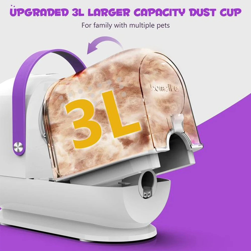 Homeika Dog Grooming Kit With High Suction Pet Vacuum