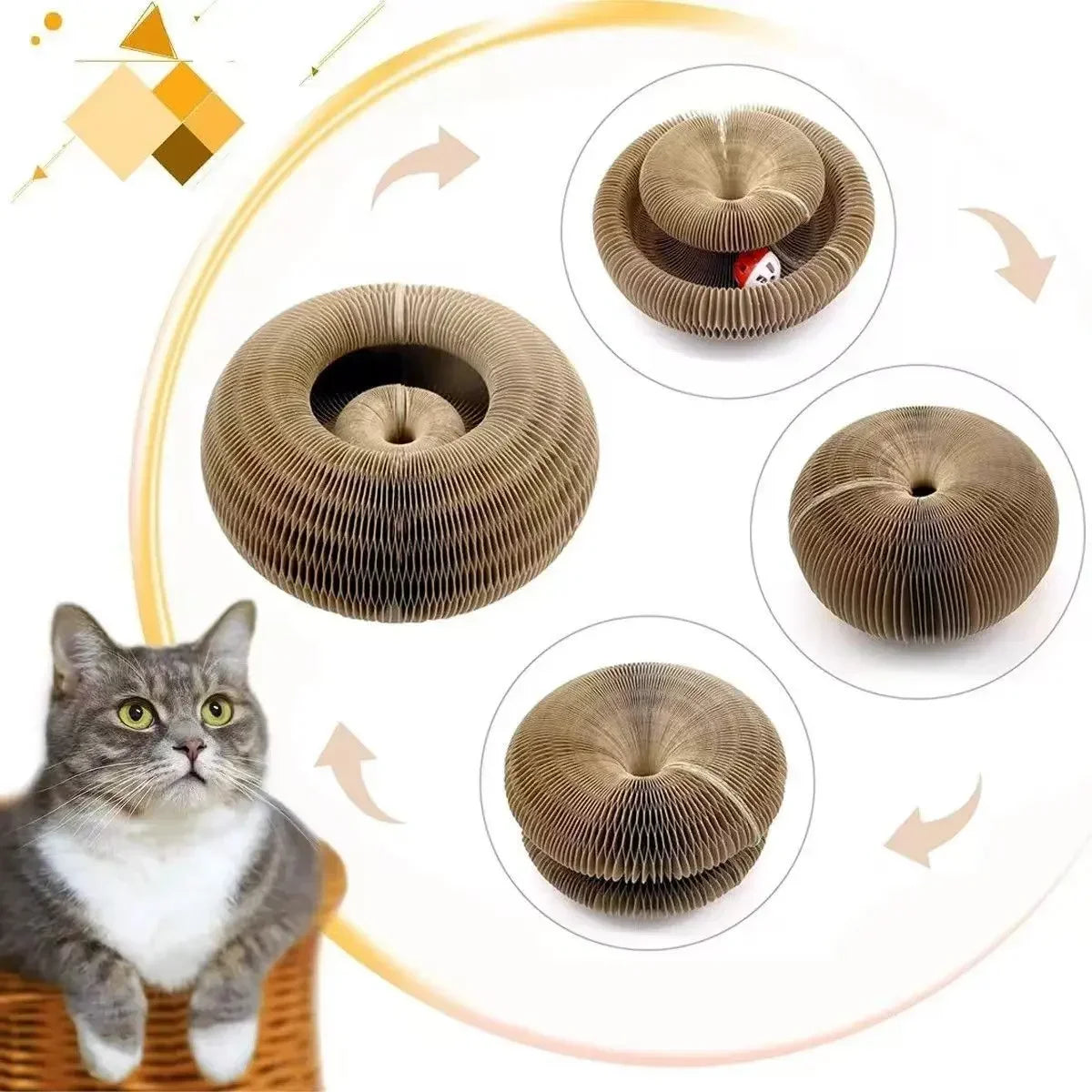 Magic Cat Toy Interactive Ball Set For Kitten Training Fun