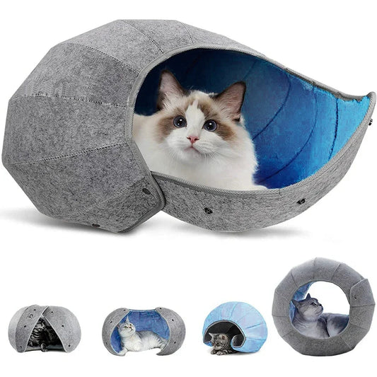 Cat Bed Tunnel Indoor Cat House And Interactive Toy