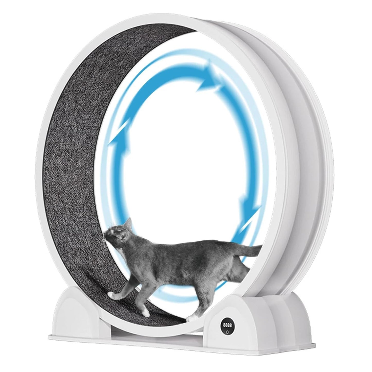 HiMISSCN Cat Exercise Wheel Indoor Quiet ABS Treadmill With Pedometer