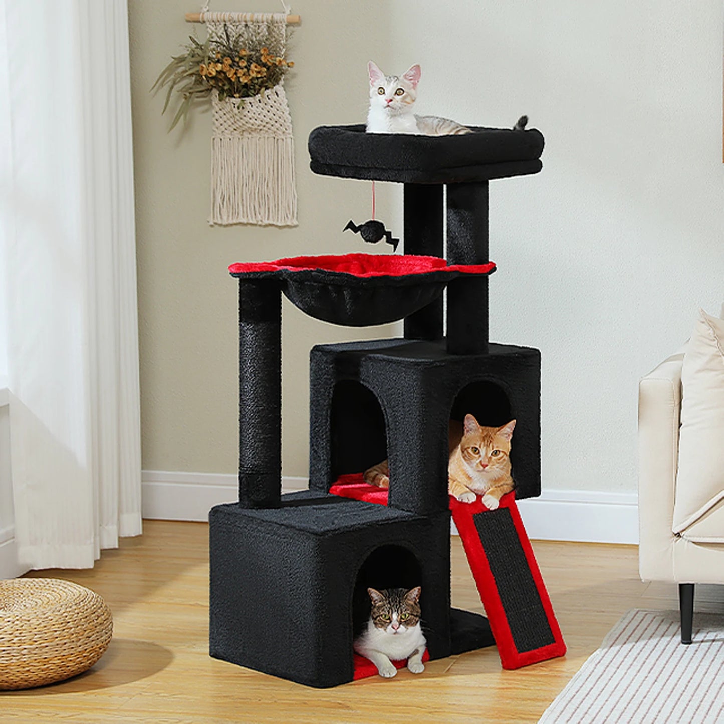 PAWZ Road Large Cat Tree Indoor Multi Level Tower Condos
