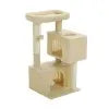 PEQULTICN Three Tier Cat Tree With Natural Sisal Scratching Post