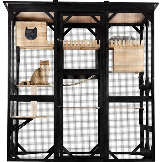 Cat Catio Outdoor Enclosure Walk In Cage For Multiple Cats
