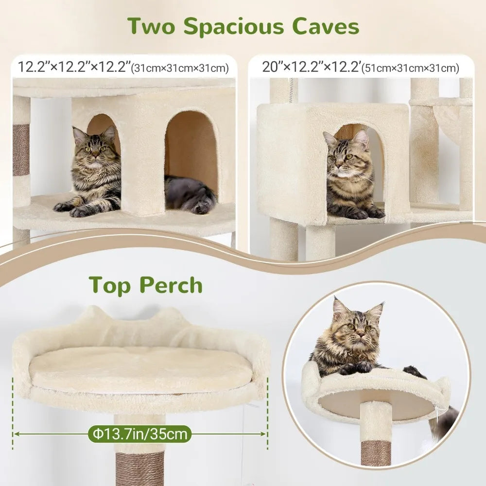MKDK Heavy Duty Cat Tree For Large Cats Single Layer Sturdy