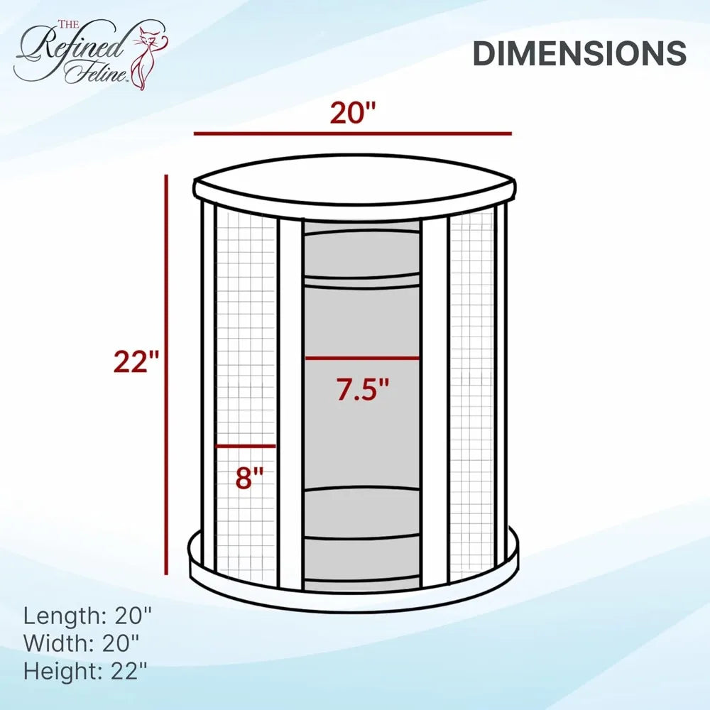 Purrrrfect End Table Cat Bed Cave Multi Wood Furniture