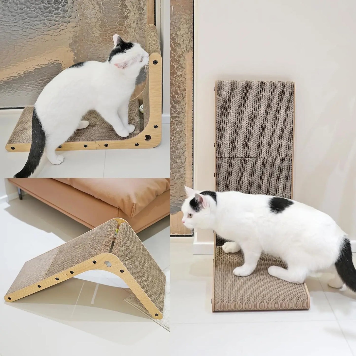 Guangdong L Shape Cat Scratcher For Indoor Cats Non Toxic