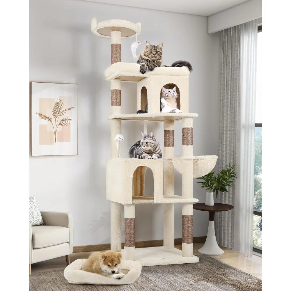 MKDK Heavy Duty Cat Tree For Large Cats Single Layer Sturdy