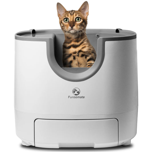 Furoomate Self Cleaning Cat Litter Box Open Top With Sensors