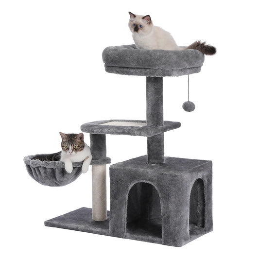 PAWZ Road Cat Tree For Small Indoor Cats With Condo