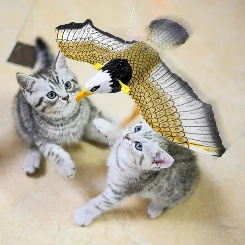 Simulation Bird Interactive Cat Toy Hanging Eagle Flying Teaser