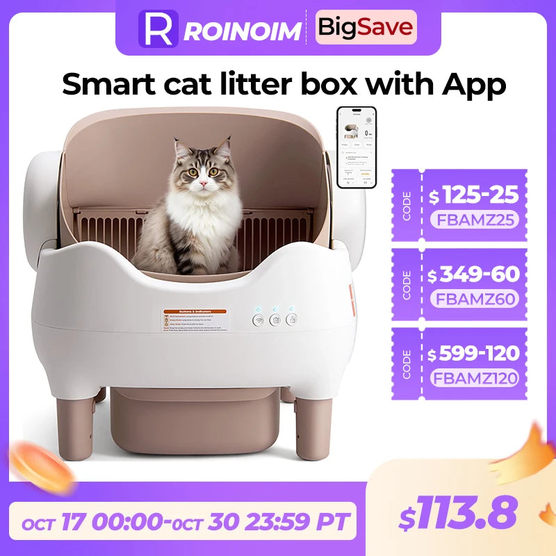 Lunapurr Self Cleaning Litter Box With App Control Pro