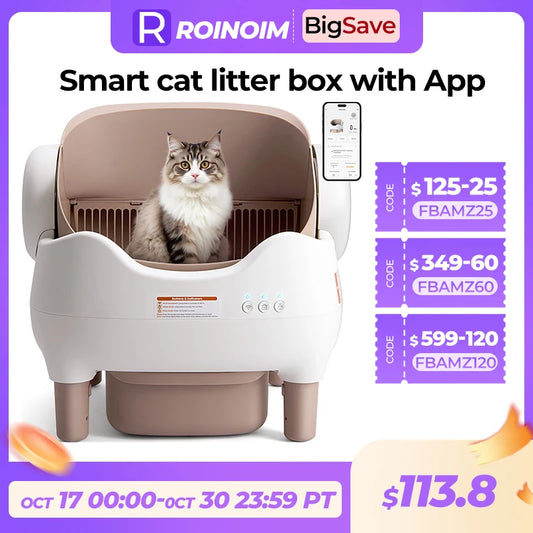 Lunapurr Self Cleaning Litter Box With App Control Pro
