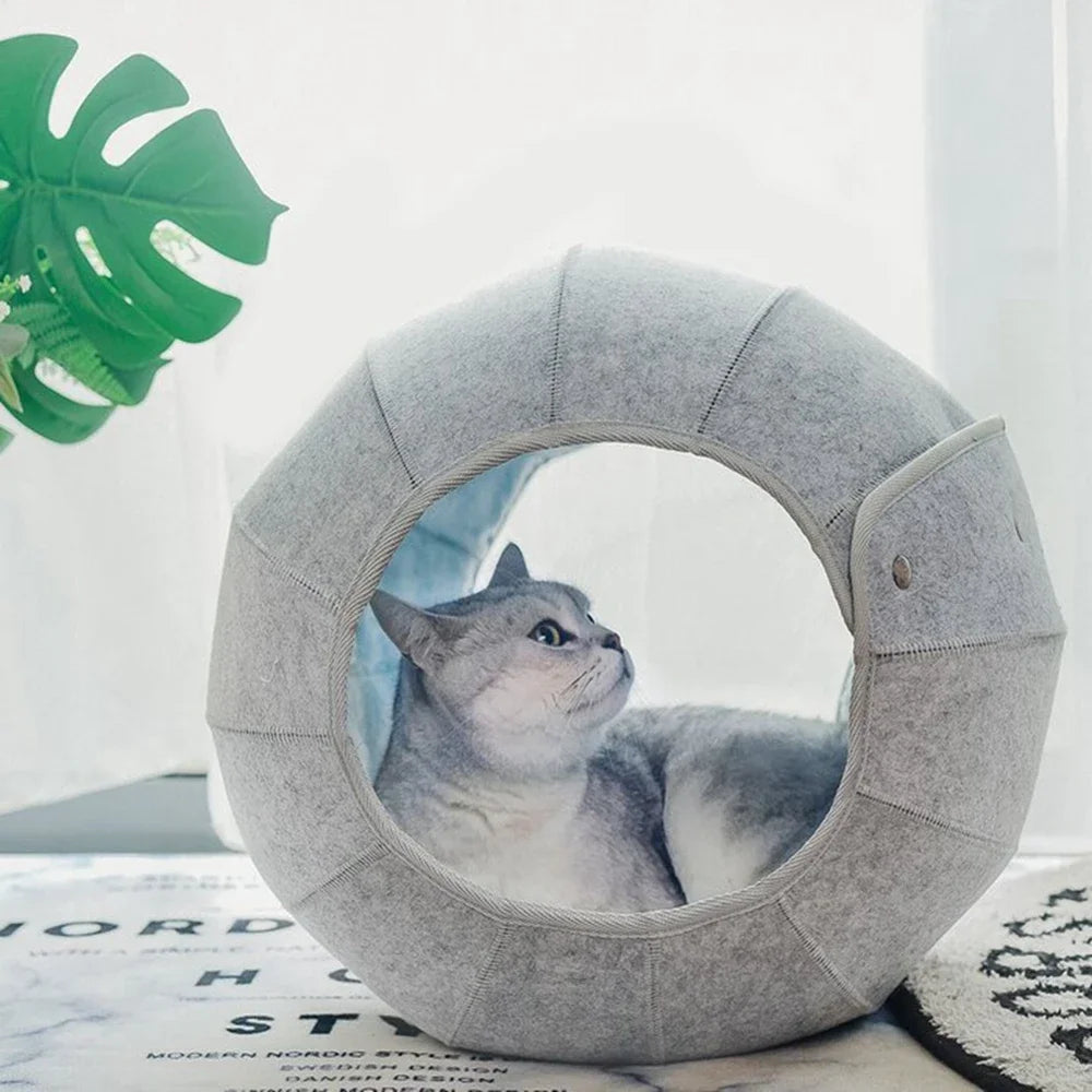 Cat Bed Tunnel Indoor Cat House And Interactive Toy