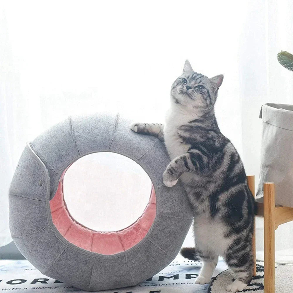 Cat Bed Tunnel Indoor Cat House And Interactive Toy