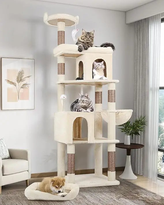 MKDK Heavy Duty Cat Tree For Large Cats Single Layer Sturdy