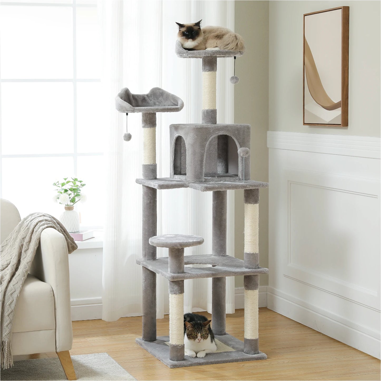 PAWZ Road Multi Level Cat Tree Tower Sisal Scratching Post