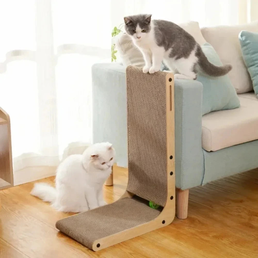 Guangdong L Shape Cat Scratcher For Indoor Cats Non Toxic