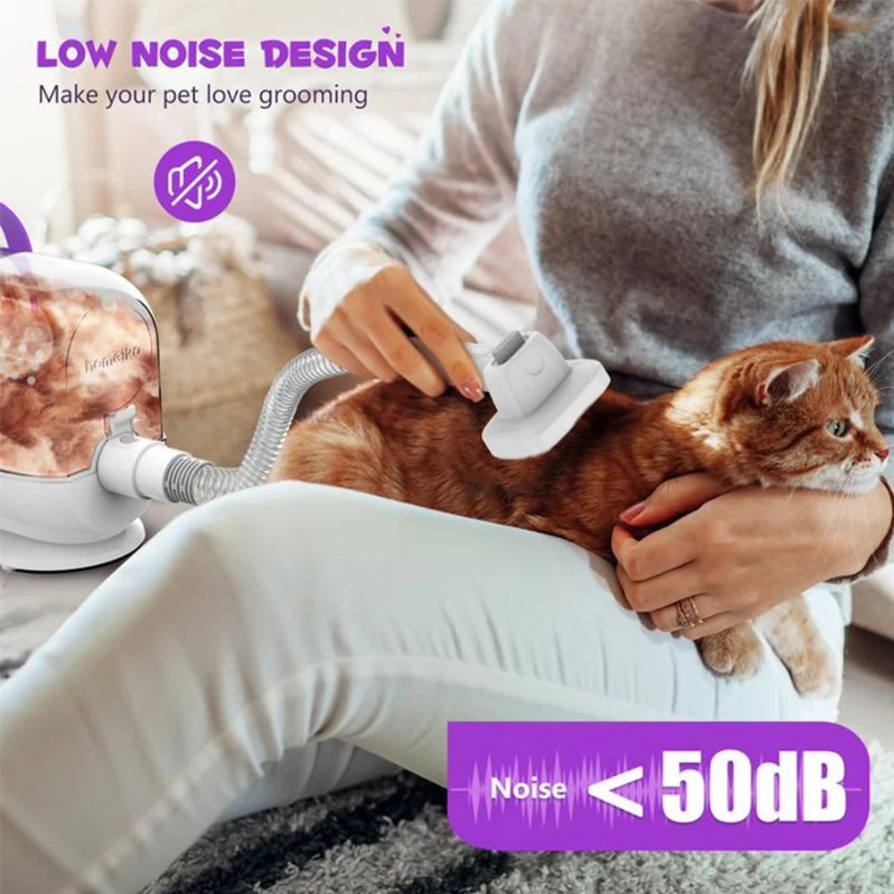 Homeika Dog Grooming Kit With High Suction Pet Vacuum