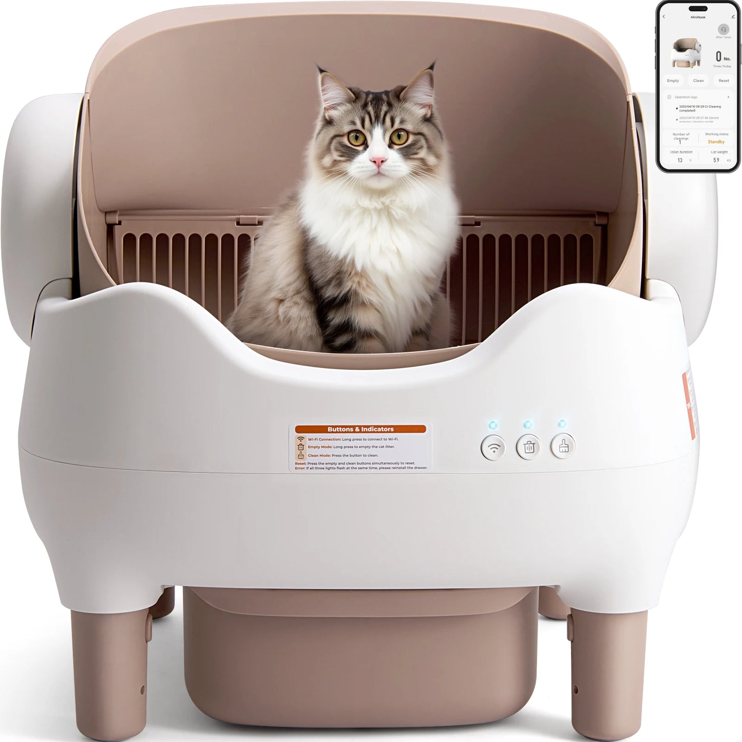 Lunapurr Self Cleaning Litter Box With App Control Pro